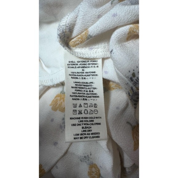 Free People Women's‎ Tegan Long-Sleeve Floral Printed Mini Dress, Size 4 - Picture 8 of 9